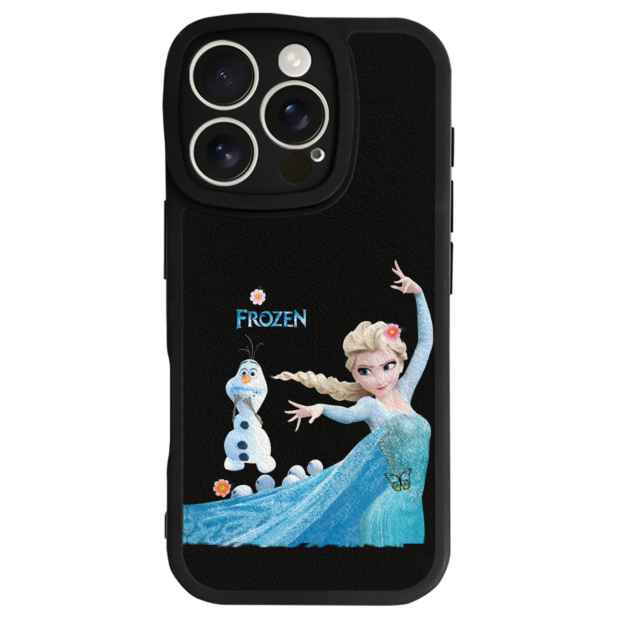 （画像用） アナと雪の女王 アンナ エルサ Frozen Anna Elsa 【iPhone 16シリーズ対応】シリコンスマホケース（レザー調） 材質：シリコン